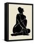 Onyx Figure I-Victoria Barnes-Framed Stretched Canvas