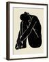 Onyx Figure II-Victoria Barnes-Framed Art Print