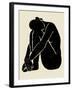 Onyx Figure II-Victoria Barnes-Framed Art Print