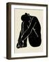 Onyx Figure II-Victoria Barnes-Framed Art Print