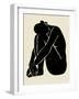 Onyx Figure II-Victoria Barnes-Framed Art Print