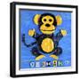 Oo Ah Ah the Monkey-Design Turnpike-Framed Giclee Print