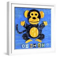 Oo Ah Ah the Monkey-Design Turnpike-Framed Giclee Print