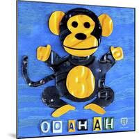 Oo Ah Ah the Monkey-Design Turnpike-Mounted Giclee Print