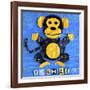 Oo Ah Ah the Monkey-Design Turnpike-Framed Giclee Print