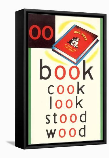 OO in Book-null-Framed Stretched Canvas