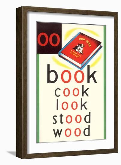 OO in Book-null-Framed Art Print