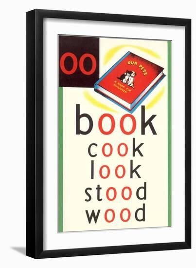 OO in Book-null-Framed Art Print