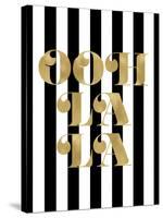 Ooh La La Black White Stripe-Amy Brinkman-Stretched Canvas