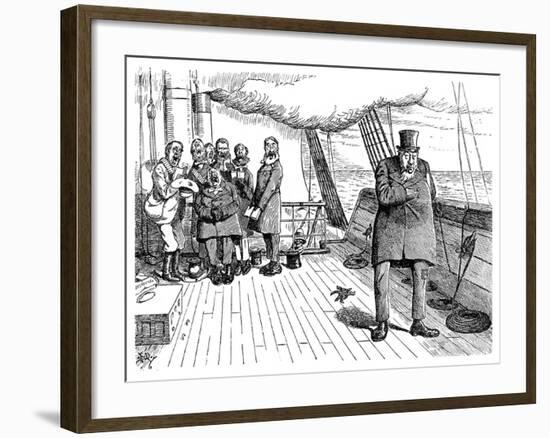 Oom-Poleon Boer-Naparte on Board the Highbury Castle, 1901-Edward Tennyson Reed-Framed Giclee Print