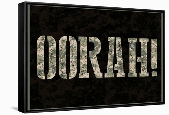 Oorah! Camouflage Military Poster-null-Framed Stretched Canvas