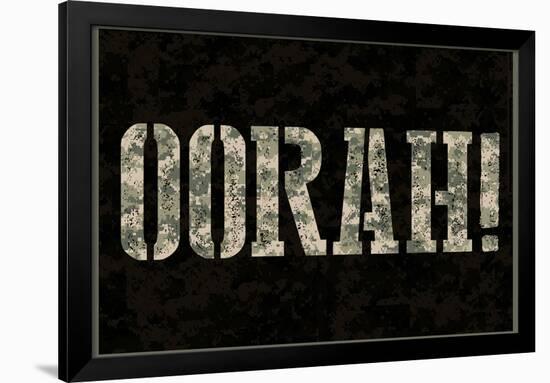 Oorah! Camouflage Military Poster-null-Framed Poster