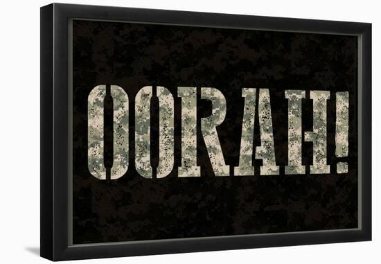 Oorah! Camouflage Military Poster-null-Framed Poster