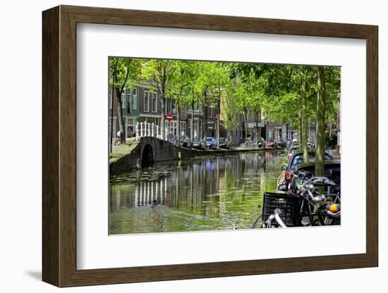 Oosteinde, Delft, South Holland, Netherlands, Europe-Hans-Peter Merten-Framed Photographic Print