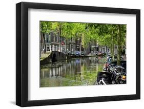 Oosteinde, Delft, South Holland, Netherlands, Europe-Hans-Peter Merten-Framed Photographic Print