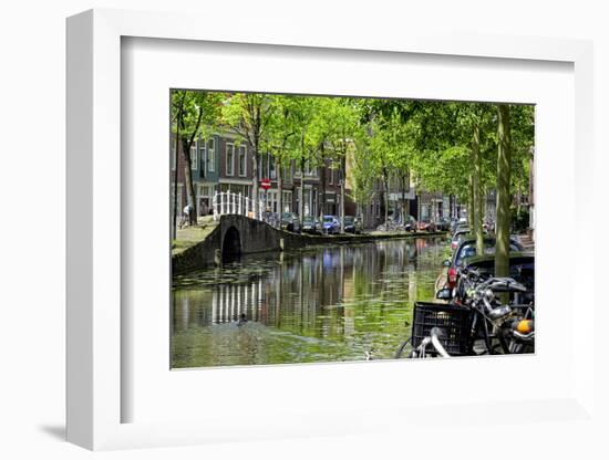 Oosteinde, Delft, South Holland, Netherlands, Europe-Hans-Peter Merten-Framed Photographic Print