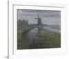 Oostzijdse Mill along the River Gein by Moonlight, c.1903-Piet Mondrian-Framed Premium Giclee Print