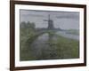 Oostzijdse Mill Along the River Gein by Moonlight, C. 1903-Piet Mondriaan-Framed Art Print