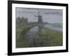 Oostzijdse Mill Along the River Gein by Moonlight, C. 1903-Piet Mondriaan-Framed Art Print