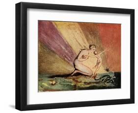 Oothoon Plucking Leutha's Flower by William Blake-William Blake-Framed Giclee Print