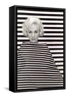 Op Art Fashion Model-null-Framed Stretched Canvas