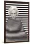 Op Art Fashion Model-null-Framed Art Print