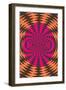 Op Art Psychedelic Pattern-null-Framed Art Print