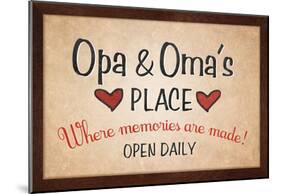 Opa and Omas Place-null-Mounted Poster