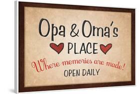 Opa and Omas Place-null-Framed Poster