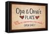 Opa and Omas Place-null-Framed Stretched Canvas