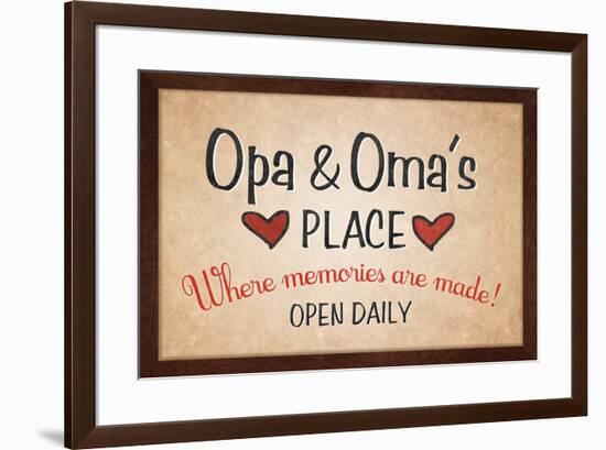 Opa and Omas Place-null-Framed Art Print