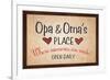 Opa and Omas Place-null-Framed Art Print