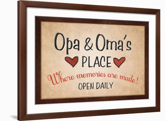 Opa and Omas Place-null-Framed Art Print