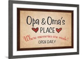 Opa and Omas Place-null-Framed Art Print