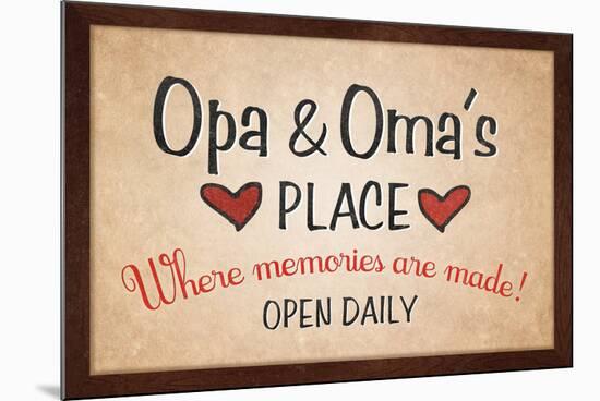 Opa and Omas Place-null-Mounted Art Print