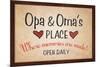 Opa and Omas Place-null-Mounted Art Print