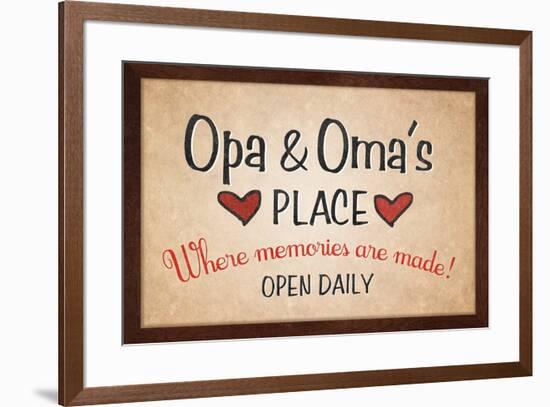 Opa and Omas Place-null-Framed Art Print