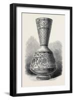 Opaque Enamelled Glass Vase (Russian) 1868-null-Framed Giclee Print