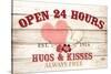 Open 24 Hours-Allen Kimberly-Stretched Canvas