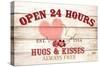 Open 24 Hours-Allen Kimberly-Stretched Canvas