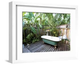 Open Air Bath at Luxury Hotel, Formerly Ian Fleming's House, Goldeneye, St. Mary-Sergio Pitamitz-Framed Photographic Print