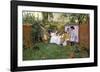 Open Air Breakfast, c.1888-William Merritt Chase-Framed Premium Giclee Print