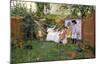 Open Air Breakfast, c.1888-William Merritt Chase-Mounted Premium Giclee Print