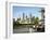 Open Air Cafe, and City Skyline, South Bank Promenade, Melbourne, Victoria, Australia-Peter Scholey-Framed Photographic Print