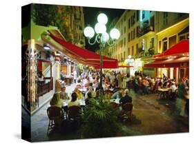Open Air Cafes and Restaurants, Nice, Cote d'Azure, Provence, France, Europe-Walter Rawlings-Stretched Canvas