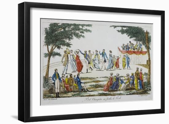 Open-Air Dance at the Tivoli Gardens-null-Framed Giclee Print