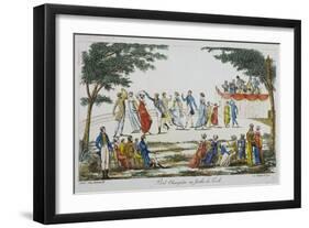 Open-Air Dance at the Tivoli Gardens-null-Framed Giclee Print