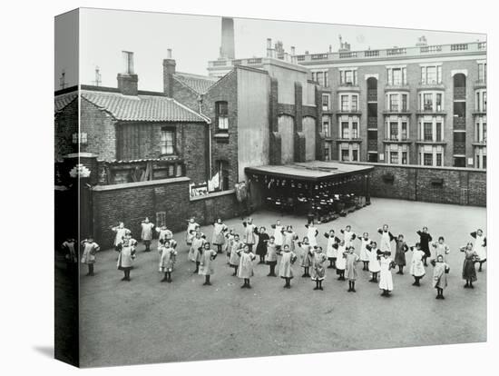Open Air Exercise Class, Ben Jonson School, Stepney, London, 1911-null-Stretched Canvas