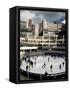 Open Air Ice Rink, Broadgate, City of London, London, England, United Kingdom-Adam Woolfitt-Framed Stretched Canvas