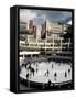 Open Air Ice Rink, Broadgate, City of London, London, England, United Kingdom-Adam Woolfitt-Framed Stretched Canvas